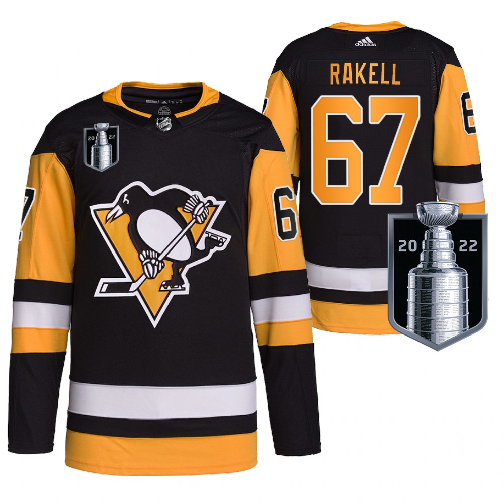 Penguins Rickard Rakell 2022 Stanley Cup Playoffs Black Jersey Authentic Pro