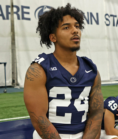 Penn State Nittany Lions #24 Amare Campbell Navy College Football Game Jersey 