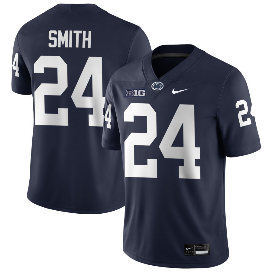 Penn State Nittany Lions #24 Corey Smith Navy With Name F.U.S.E. Limited College Football Game Jersey 