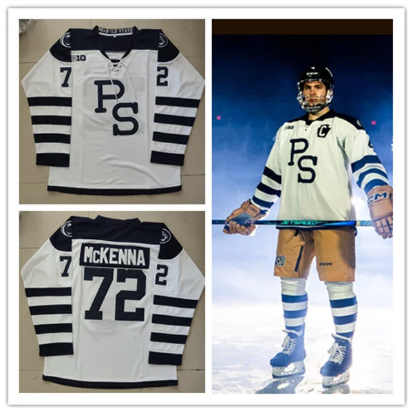 Penn State Nittany Lions #72 Gavin McKenna 2025 Throwback College Hockey Game Jersey 