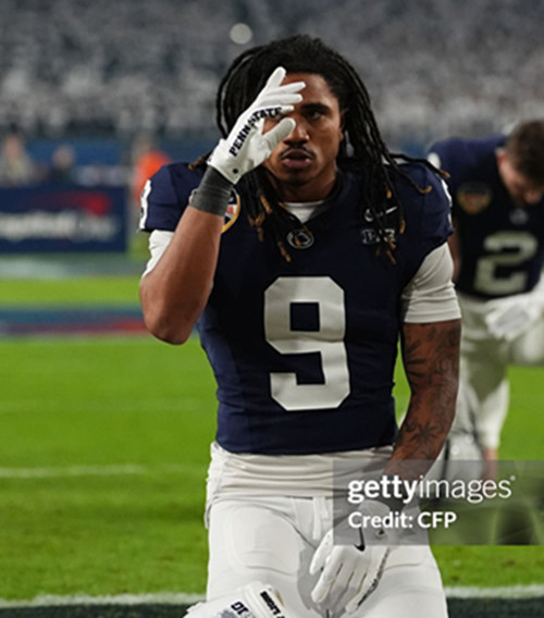 Penn State Nittany Lions #9 Elliot Washington II Navy College Football Game Jersey 