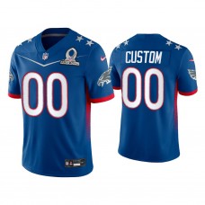 Philadelphia Eagles #00 Custom Royal Game 2022 NFC Pro Bowl Jersey