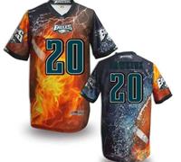 Philadelphia Eagles #20 DAWKINS Men's Stitched NFL Elite Fanatical Version Jersey (5)
