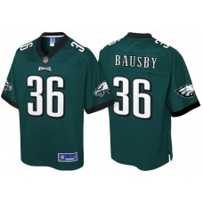 Philadelphia Eagles #36 DeVante Bausby Green Pro Line Jersey