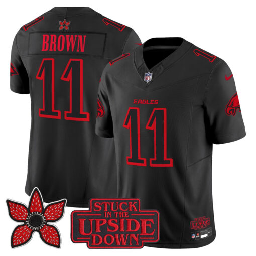 Philadelphia Eagles ‘Stranger Things Edition’ Vapor Limited Jersey #11 A.J. Brown