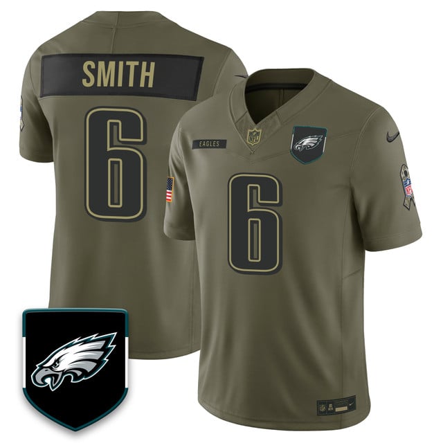 Philadelphia Eagles 2025 Salute to Service Limited Jersey #6 DeVonta Smith