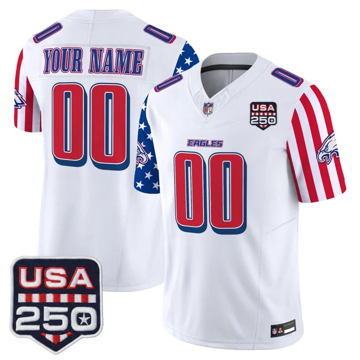 Philadelphia Eagles America 250 Edition Vapor Limited Custom Jersey