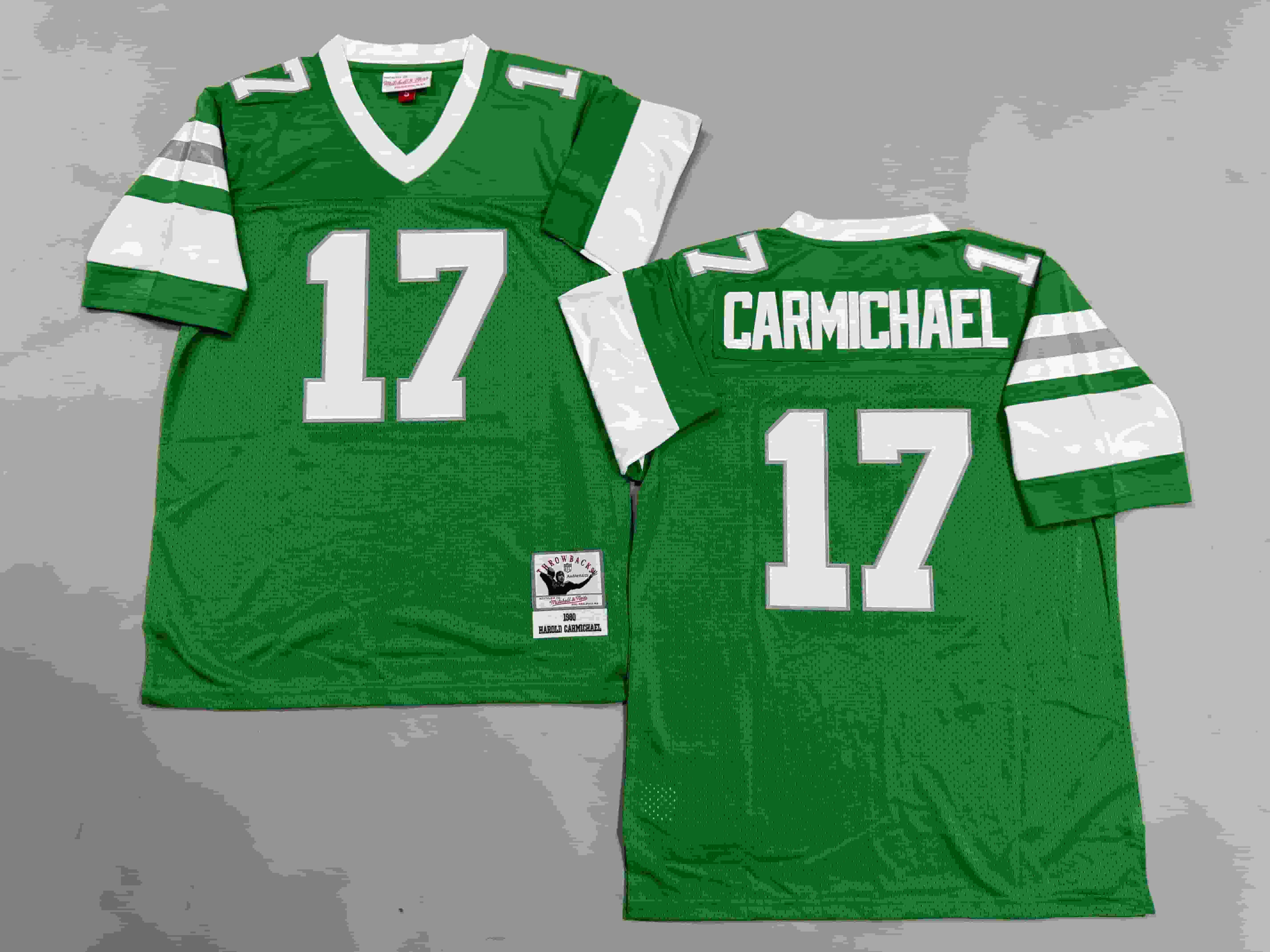 Philadelphia Eagles Harold Carmichael 17 Mitchell  Ness Football  jersey
