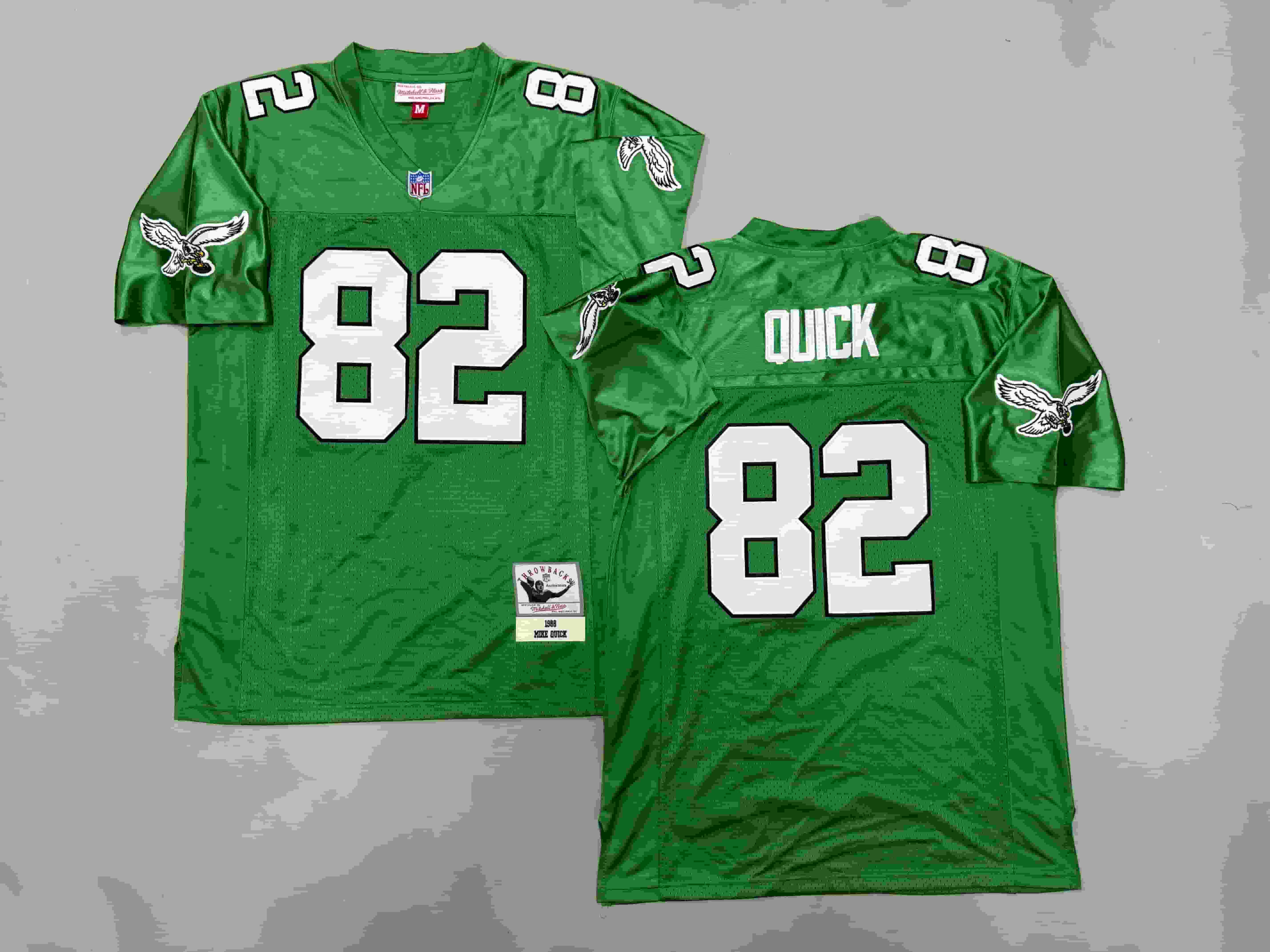 Philadelphia Eagles Mike Quick #82 Mitchell & Ness Green 1988 NFL Legacy Jersey
