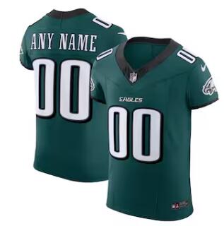 Philadelphia Eagles Nike Team Vapor F.U.S.E. Elite Custom Jersey - Midnight Green