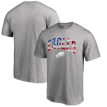 Philadelphia Eagles Pro Line By Fanatics Branded Banner Wave T-Shirt Heathered Gray