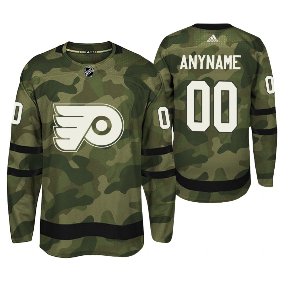 Philadelphia Flyers Custom Camo Armed Special Forces Player Jersey
