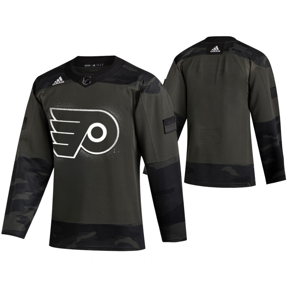 Philadelphia Flyers hockey Camo 2019 Veterans Day Jersey