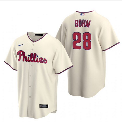 Philadelphia Phillies #28 Alec Bohm Cream Alternate Jersey的副本
