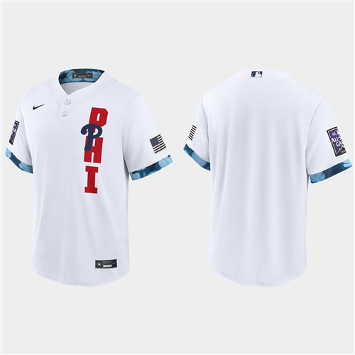 Philadelphia Phillies 2021 Mlb All Star Game Fan's Version White Jersey
