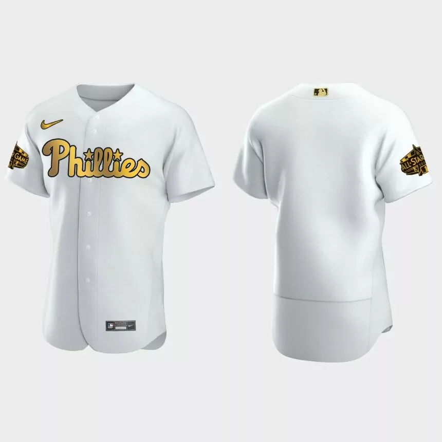 Philadelphia Phillies 2022 MLB All-Star Game Jersey – White Gold