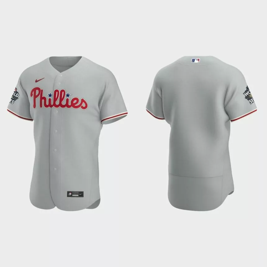 Philadelphia Phillies 2022 World Series Gray Authentic Jersey