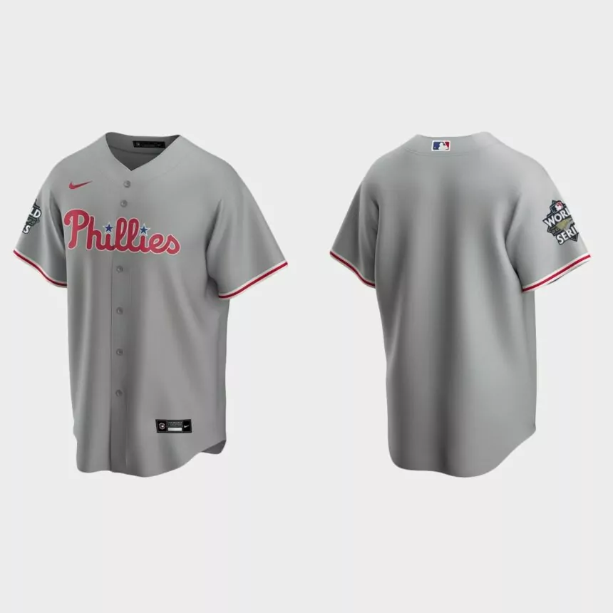 Philadelphia Phillies 2022 World Series Gray Replica Jersey