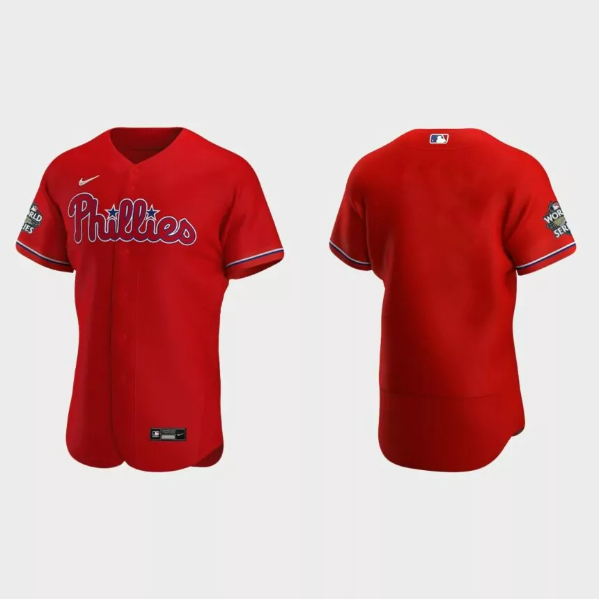 Philadelphia Phillies 2022 World Series Red Authentic Jersey