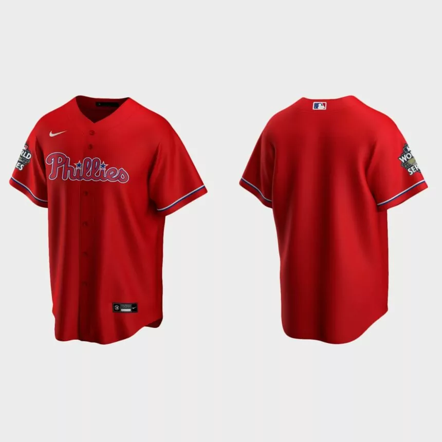 Philadelphia Phillies 2022 World Series Red Replica Jersey