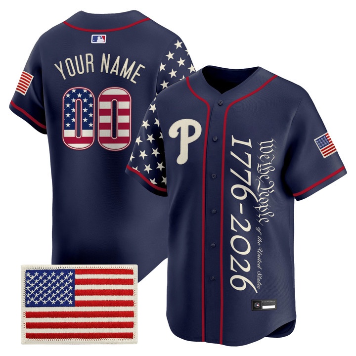 Philadelphia Phillies America 250 Edition Vapor Premier Limited Custom Jersey V2