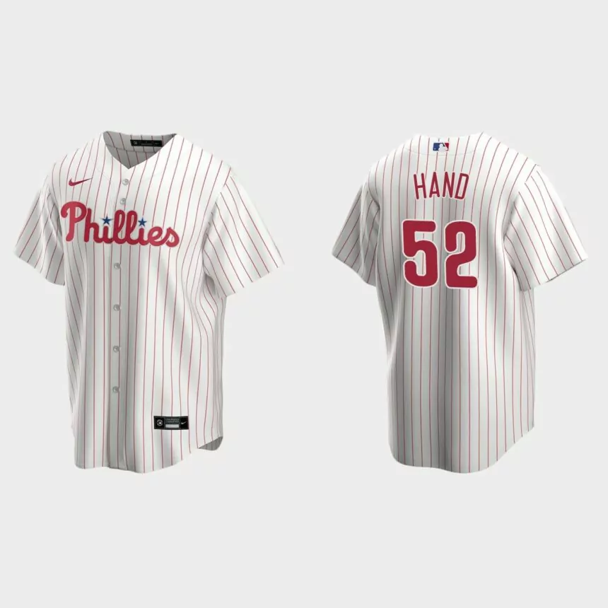 Philadelphia Phillies Brad Hand Replica Home Jersey – White