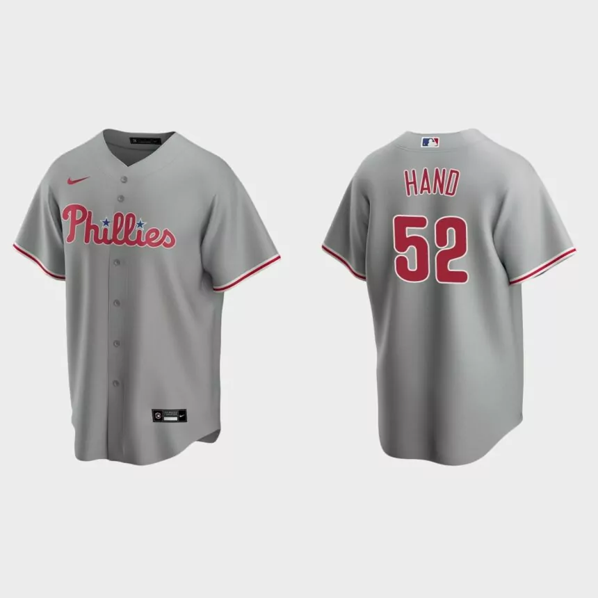 Philadelphia Phillies Brad Hand Replica Road Jersey – Gray