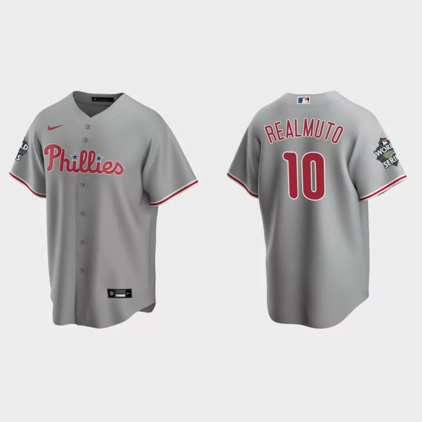 Philadelphia Phillies J.T. Realmuto 2022 World Series Gray Replica Jersey