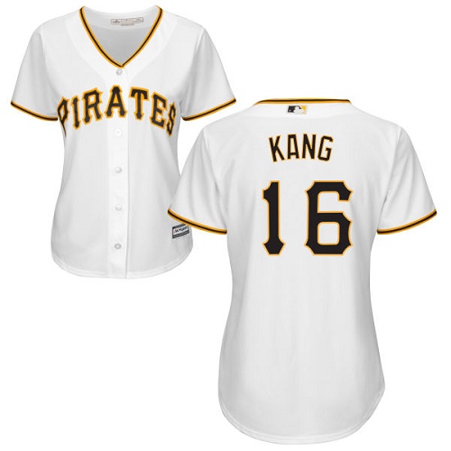 Pirates #16 Jung-ho Kang White Home Women's Stitched MLB Jersey