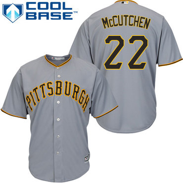 Pirates #22 Andrew McCutchen Grey Cool Base Stitched Youth MLB Jersey