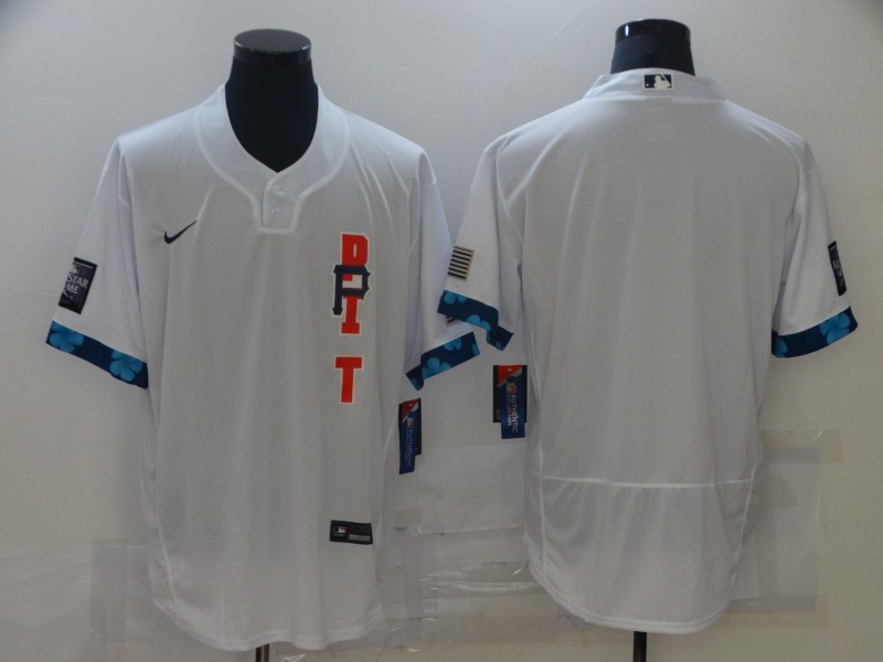 Pirates Blank White Nike 2021 MLB All-Star Flexbase Jersey