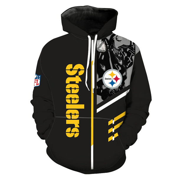 Pitsburg Steelers Camo Hoodie-5