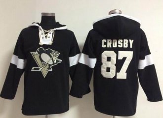 Pittsburgh Penguins #87 Sidney Crosby Black NHL Pullover Hoodie