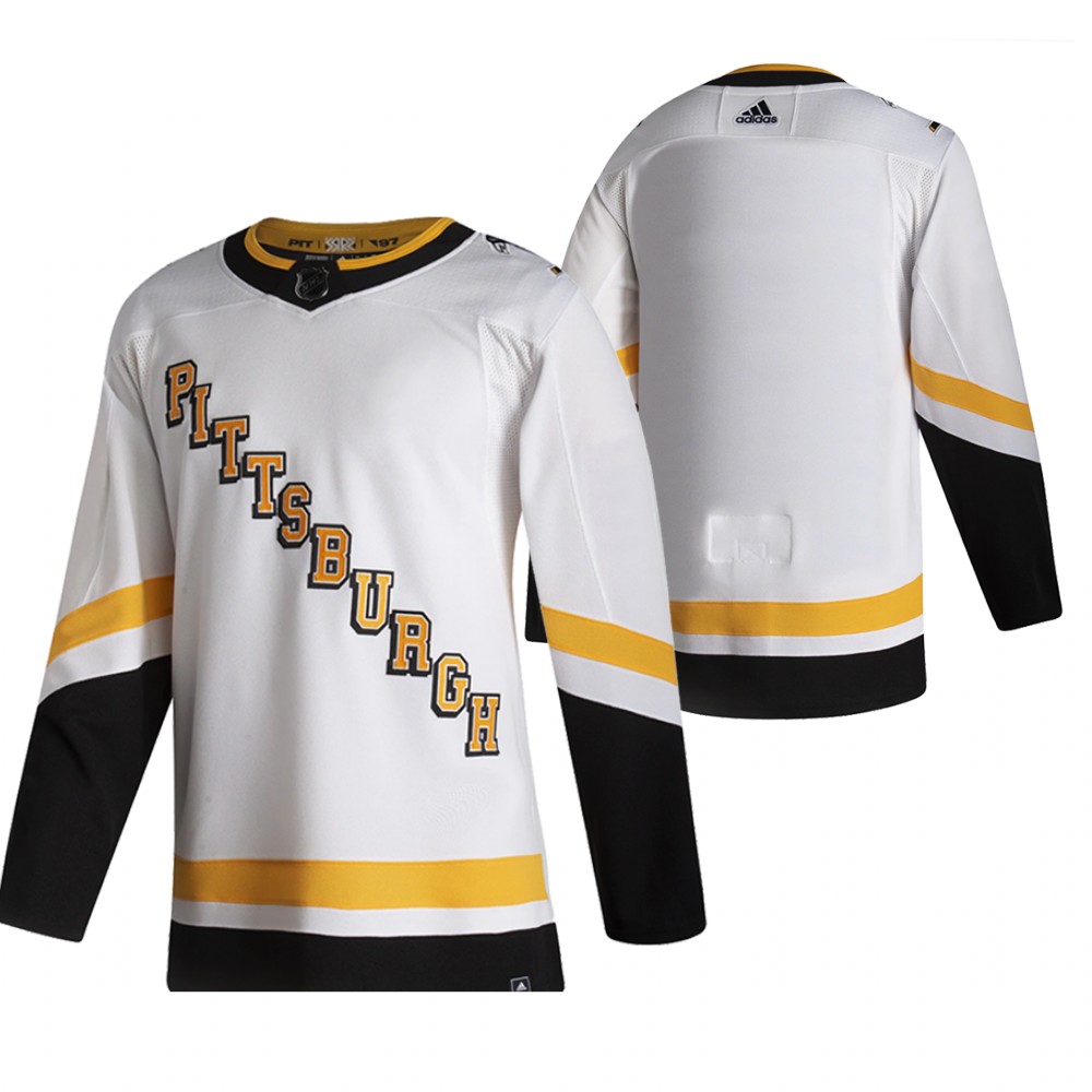 Pittsburgh Penguins 2021 Reverse Retro Blank White Jersey Special Edition Authentic