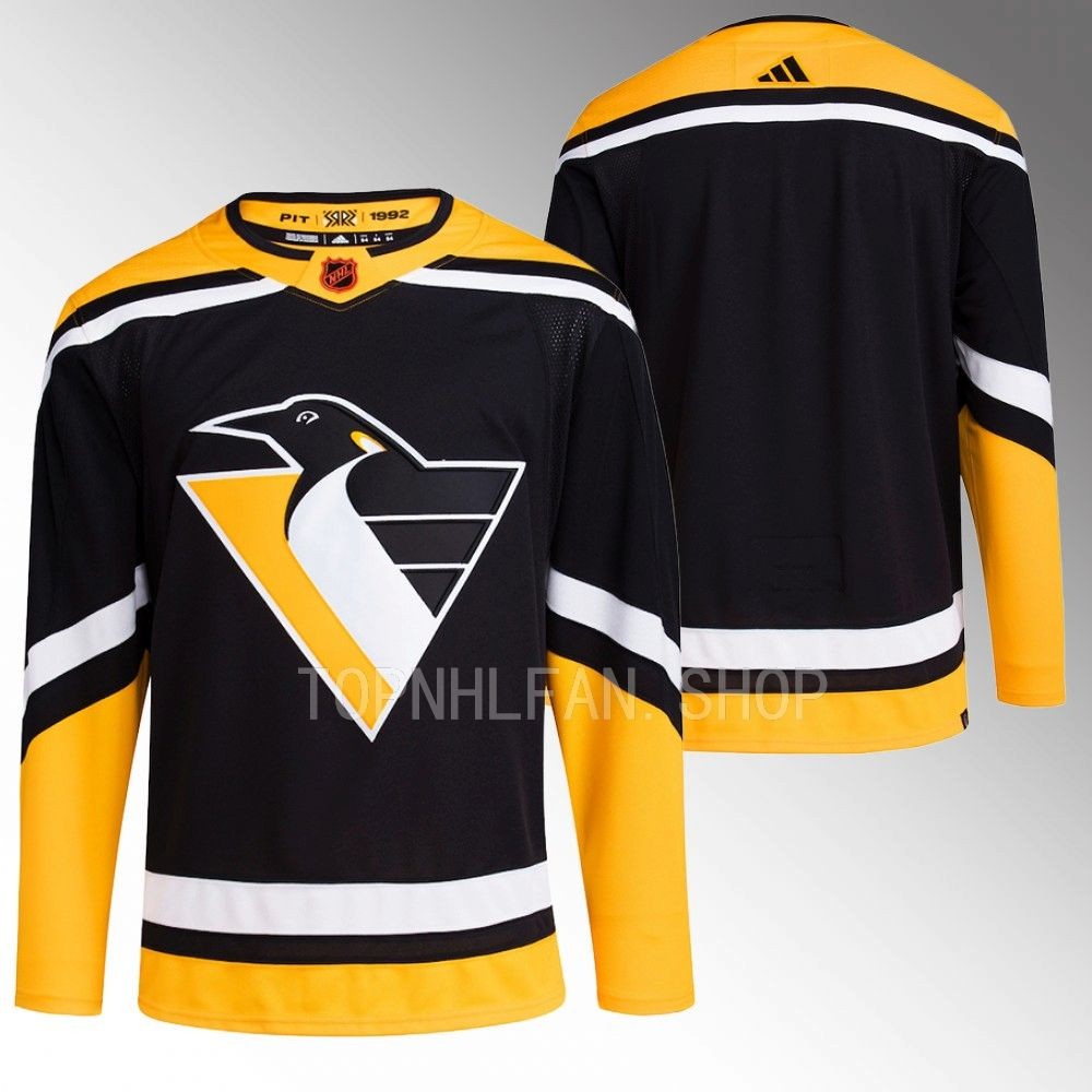 Pittsburgh Penguins Black Reverse Retro 2.0 Authentic Primegreen Hockey Jersey