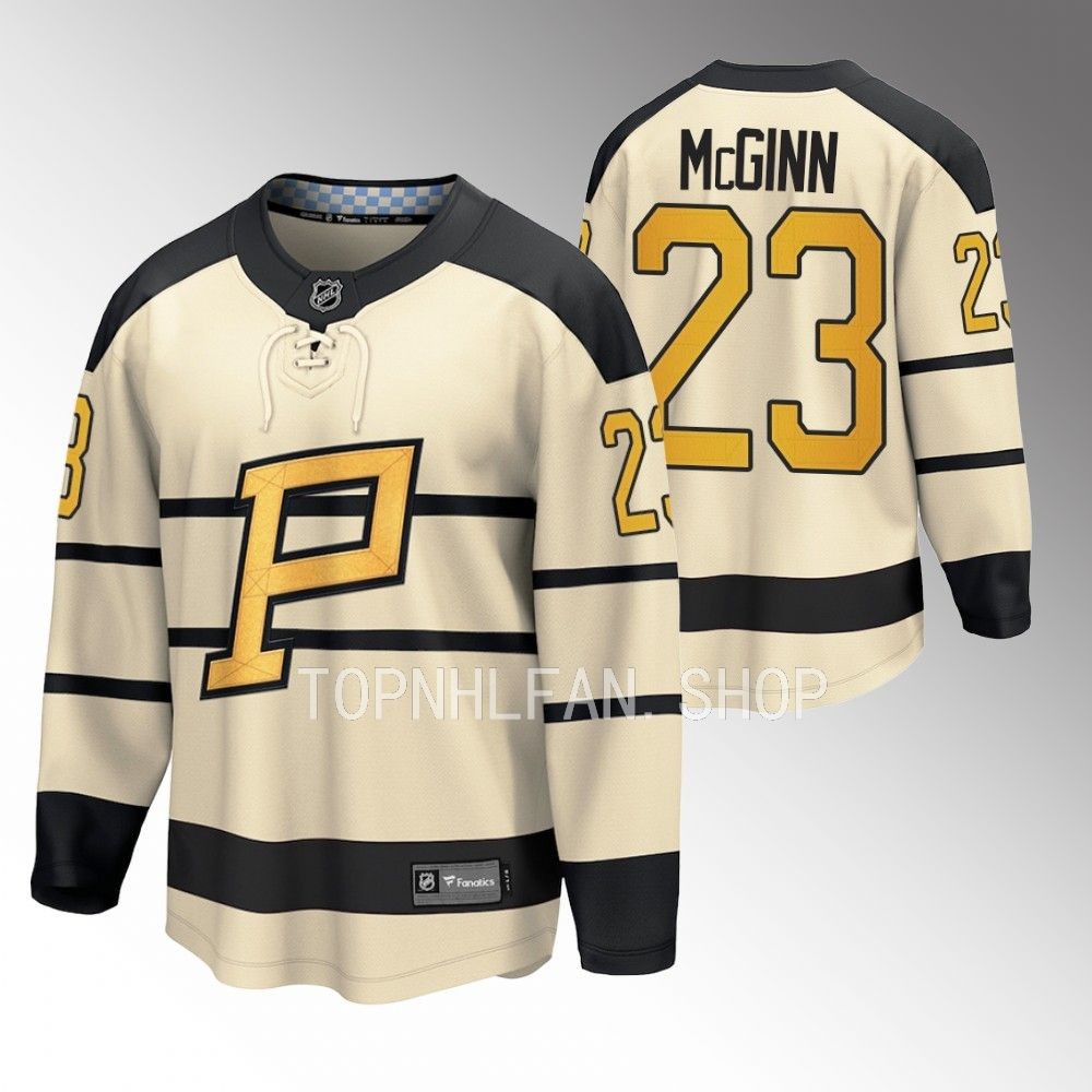 Pittsburgh Penguins Brock McGinn Cream 2023 Winter Classic Player Jersey