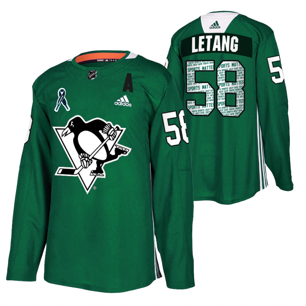 Pittsburgh Penguins Kris Letang Green Sports Matter Special Jersey