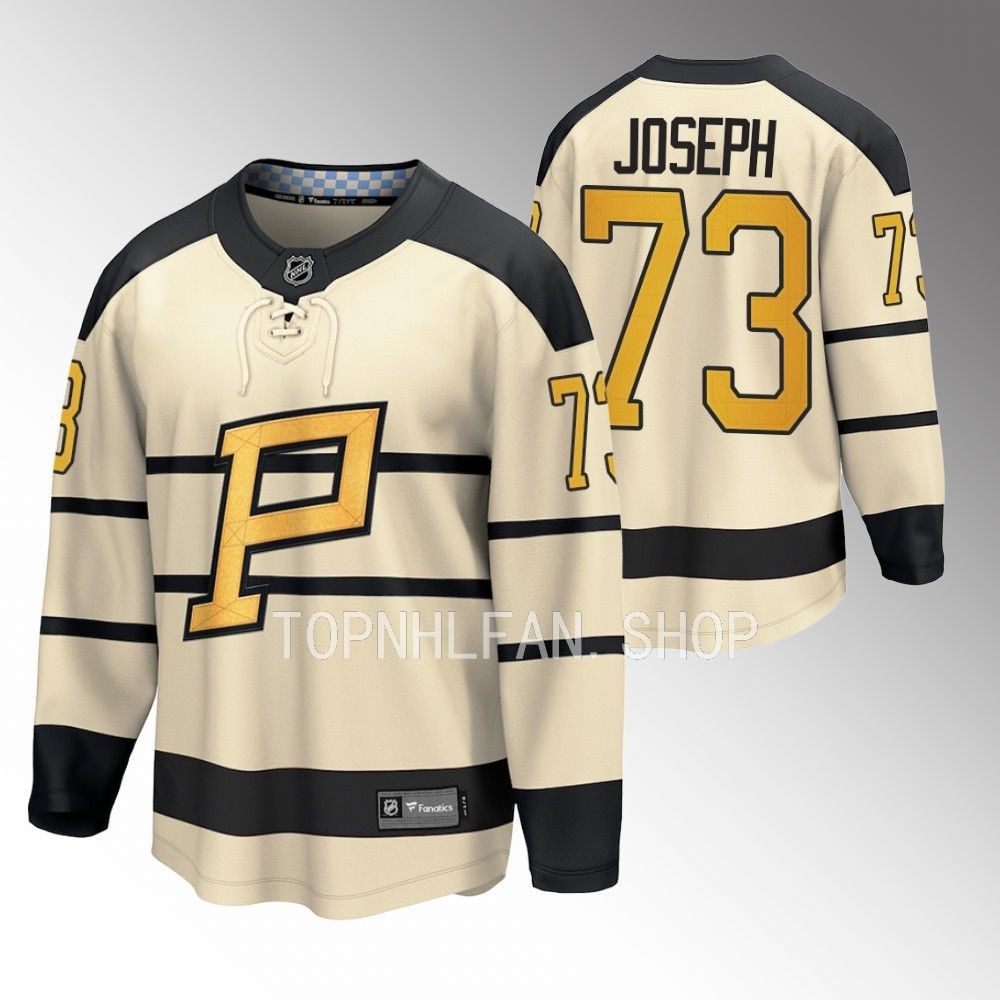 Pittsburgh Penguins Pierre-Olivier Joseph Cream 2023 Winter Classic Player Jersey