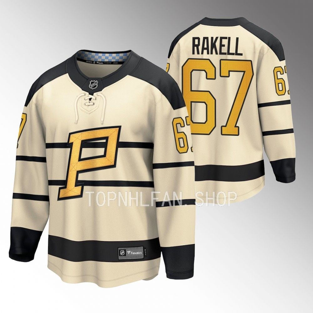 Pittsburgh Penguins Rickard Rakell Cream 2023 Winter Classic Player Jersey