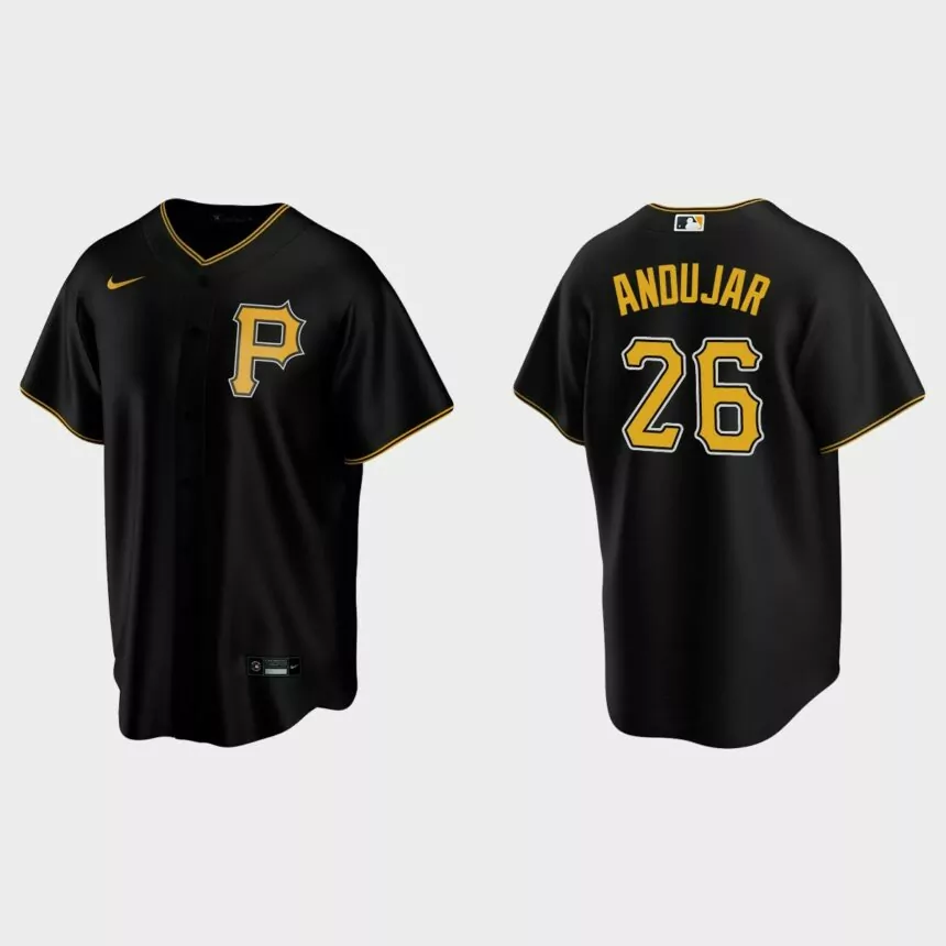 Pittsburgh Pirates Miguel Andujar Replica Alternate Jersey – Black