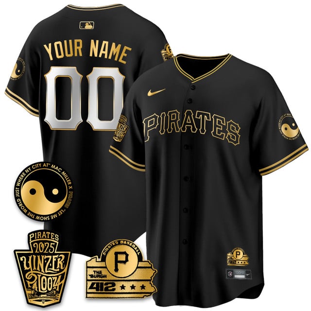 Pittsburgh Pirates Yinzerpalooza 2025 Limited Custom Jersey - All Stitched Youth