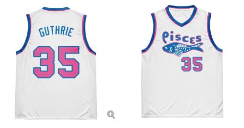 Pittsburgh Pisces #35 - Moses Guthrie Basketball Jersey