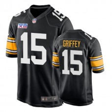 Pittsburgh Steelers #15 Trey Griffey 1978 Throwback Super Bowl XIII Black Jersey