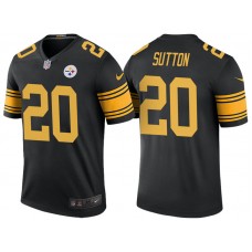 Pittsburgh Steelers #20 Cameron Sutton Black Color Rush Legend Jersey