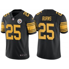 Pittsburgh Steelers #25 Artie Burns Black Vapor Untouchable Color Rush Limited Jersey