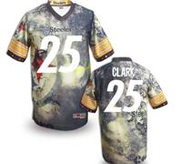 Pittsburgh Steelers #25 CLARK Men's Stitched NFL Elite Fanatical Version Jersey (9)