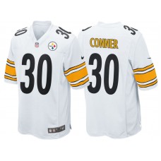 Pittsburgh Steelers #30 James Conner White Game Jersey