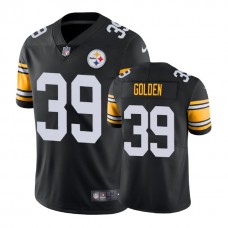 Pittsburgh Steelers #39 Malik Golden Vapor Untouchable Limited Throwback Black Jersey