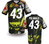 Pittsburgh Steelers #43 POLAMALU Men's Stitched NFL Elite Fanatical Version Jersey (6)