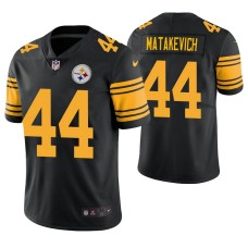 Pittsburgh Steelers #44 Tyler Matakevich Black Color Rush Legend Jersey